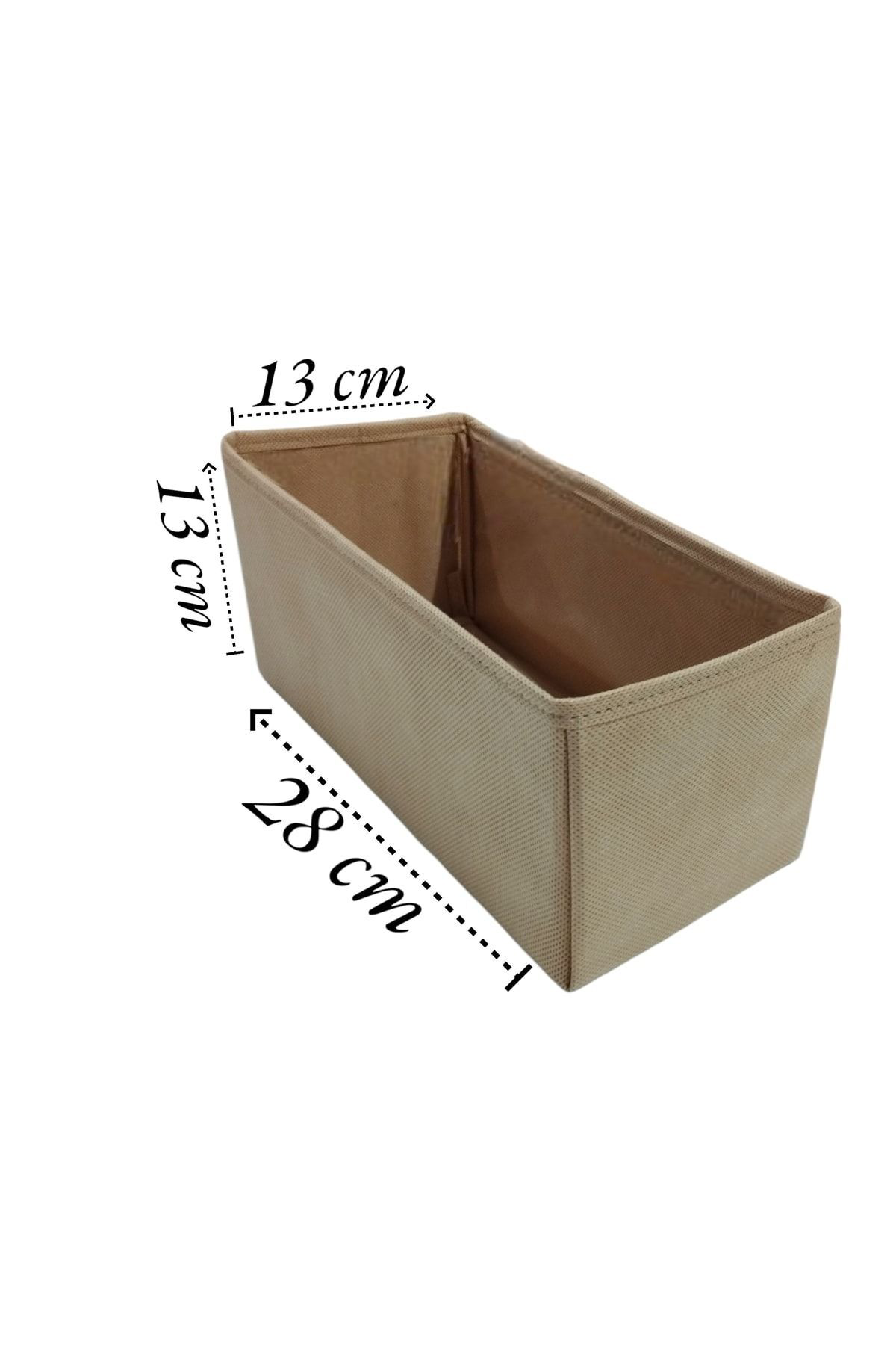 6'lı Bej Çekmece Içi Düzenleyici Organizer Set - Çok Amaçlı Dolap