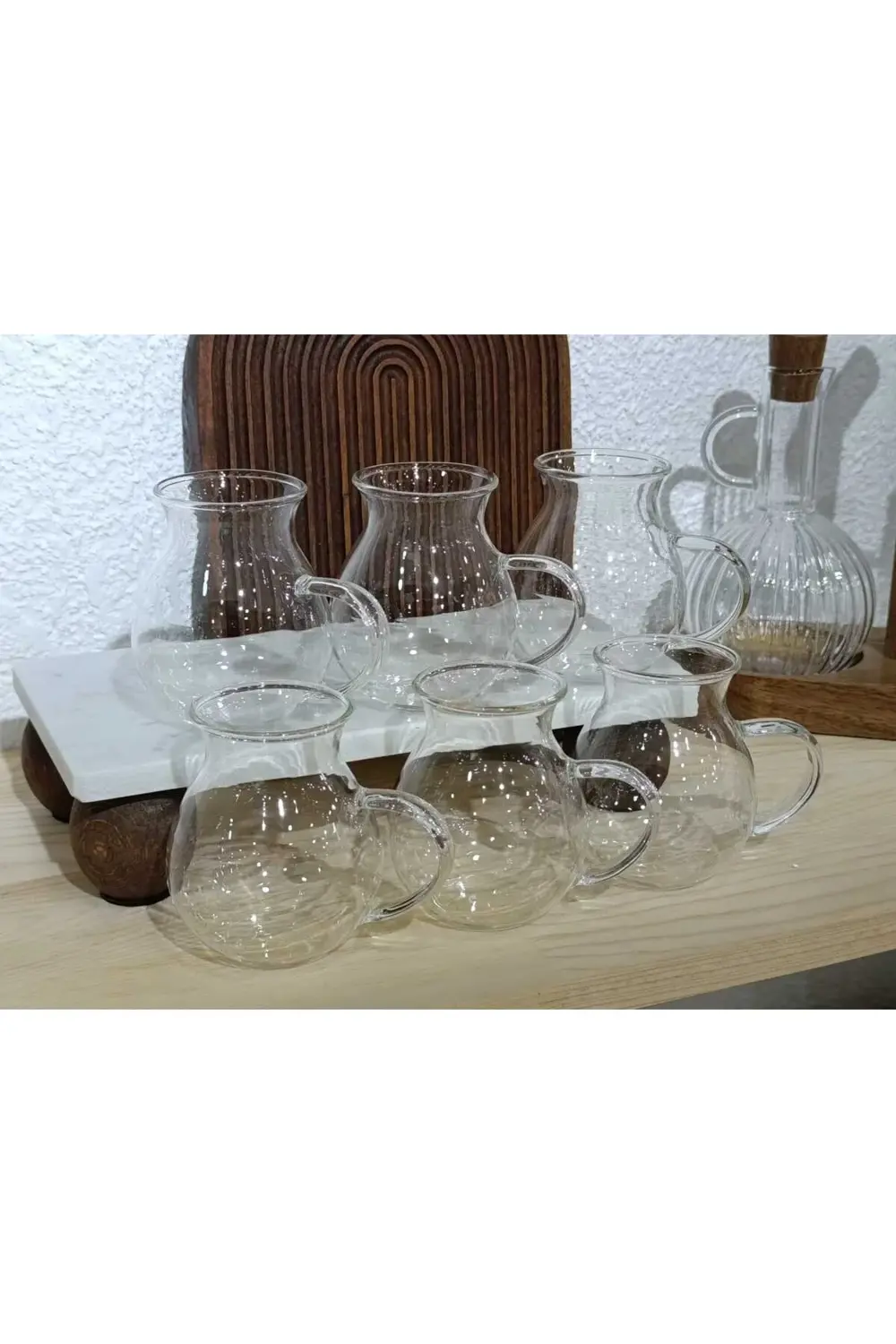 6LI BOROSİLİKAT CAM KEYFİ ALA BARDAK