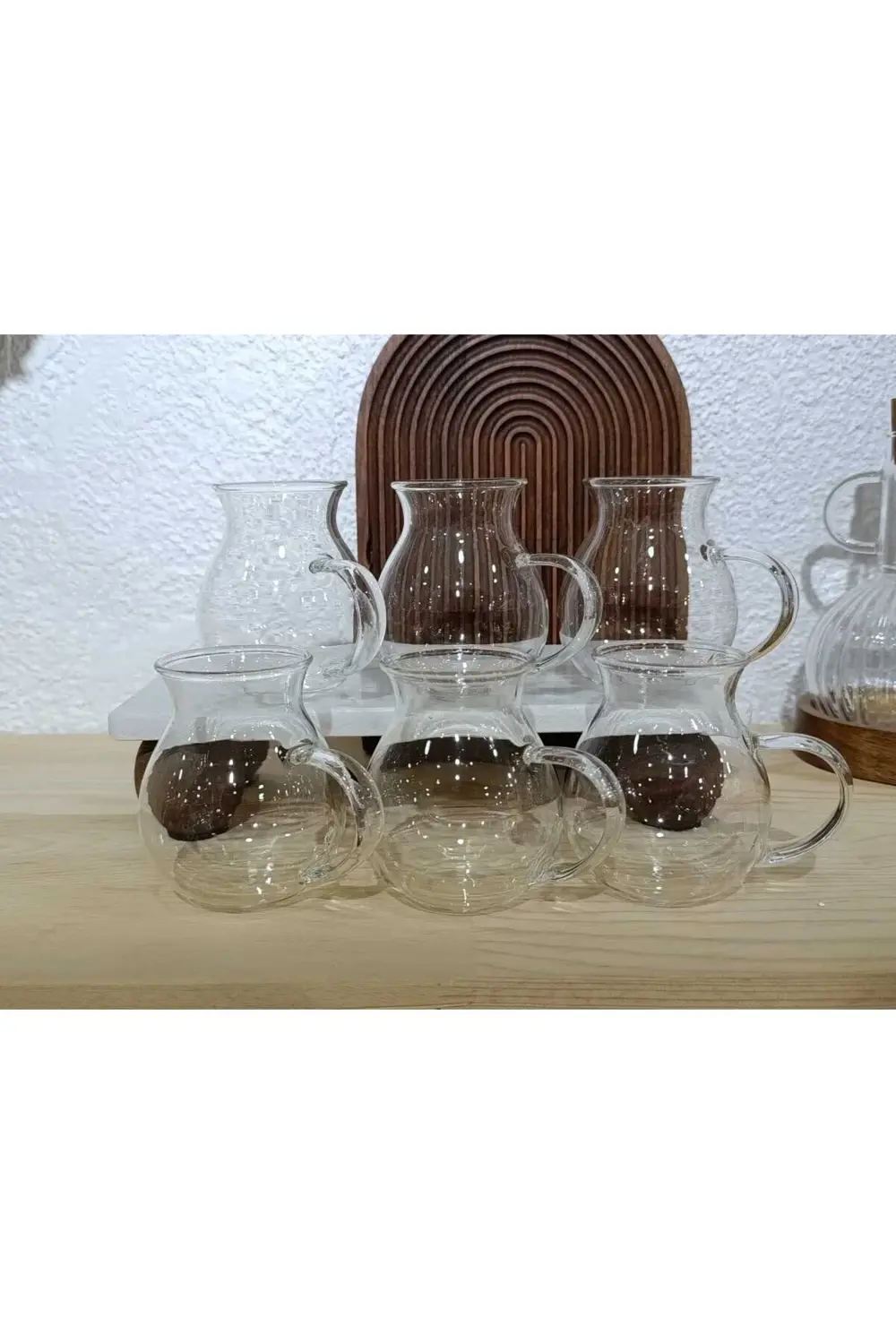 6LI BOROSİLİKAT CAM KEYFİ ALA BARDAK