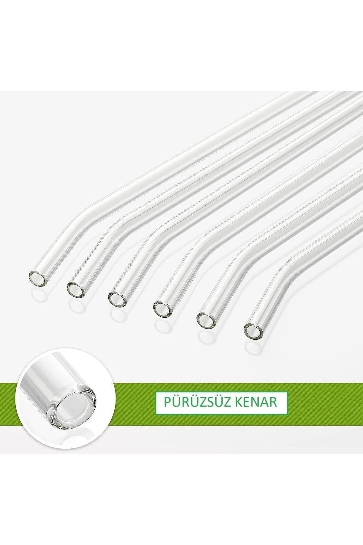 6'lı Cam Pipet Ve 1 Adet Temizleme Fırçası 1. Kalite Cam Pipet Se