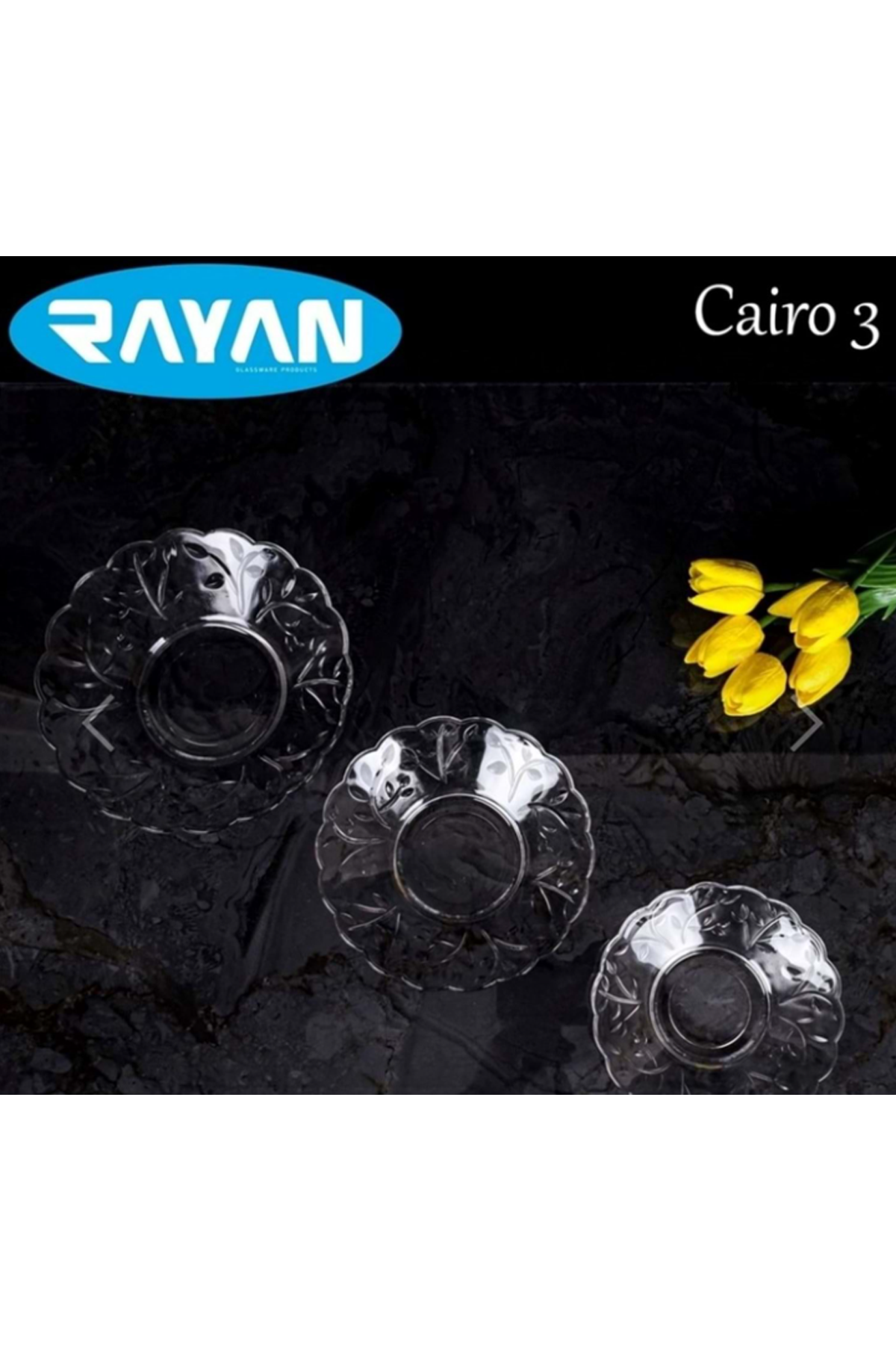 Just Cheap Store 6'Li Cam Tabak Güneş Yildiz Gül 3 Model G-405