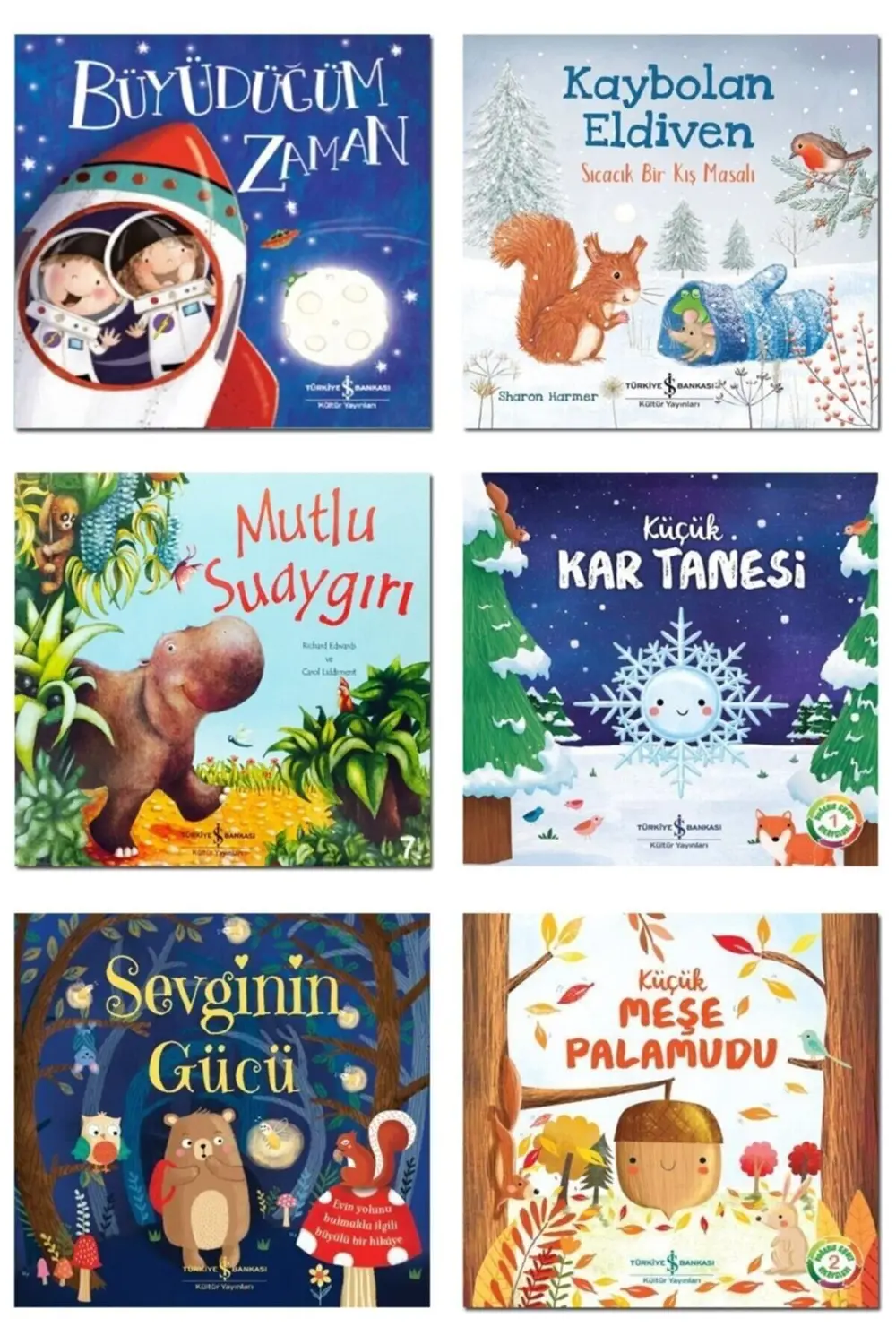 6'LI ÇOCUK SETİ Büyüdüğüm Zaman Kaybolan Eldiven Mutlu Su Aygırı 