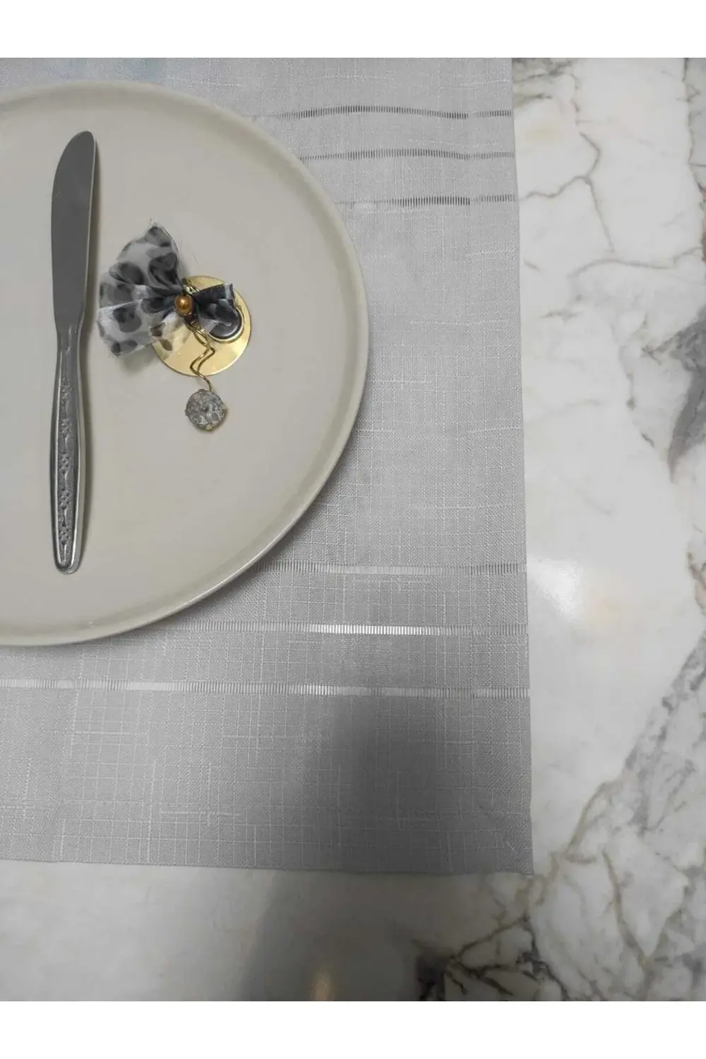 6'lı Colber Amerikan Servisi Gri