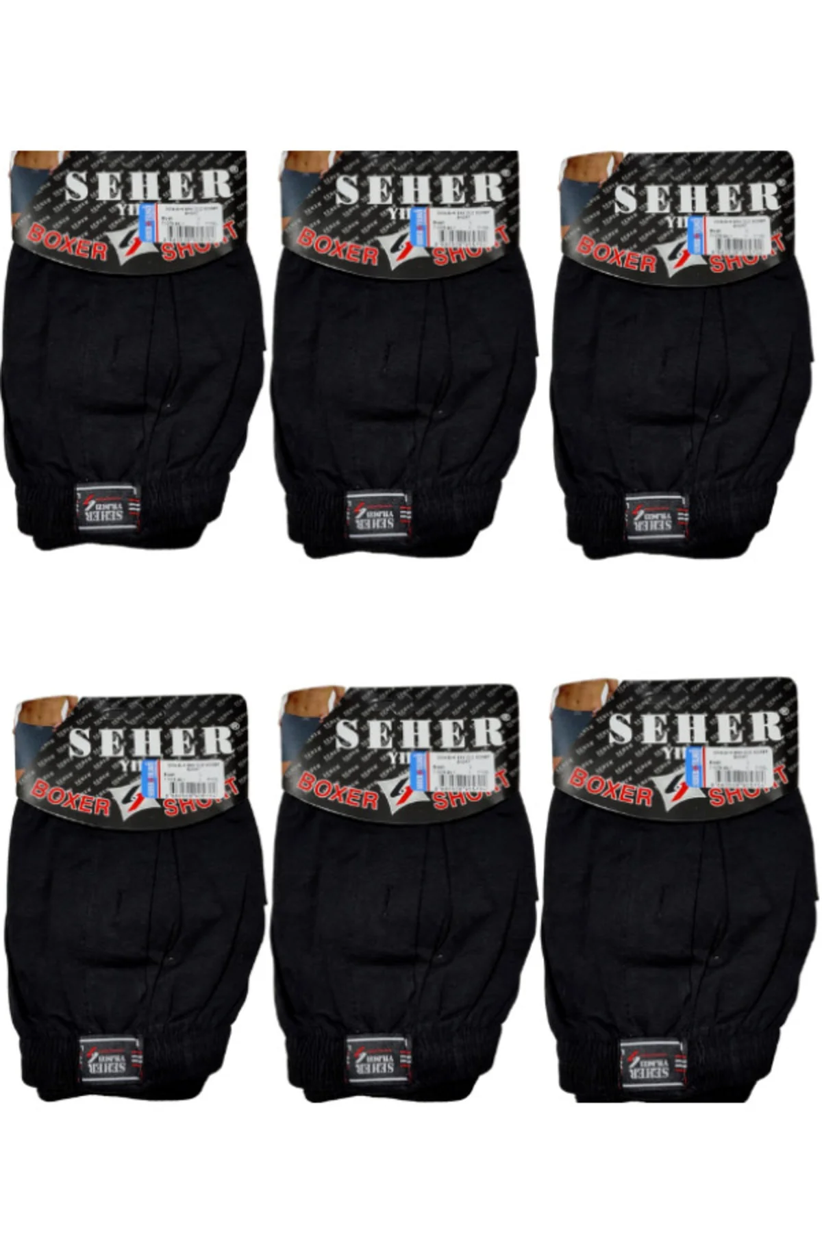 6'li Erkek Penye Boxer 6'li Erkek Penye Boxer