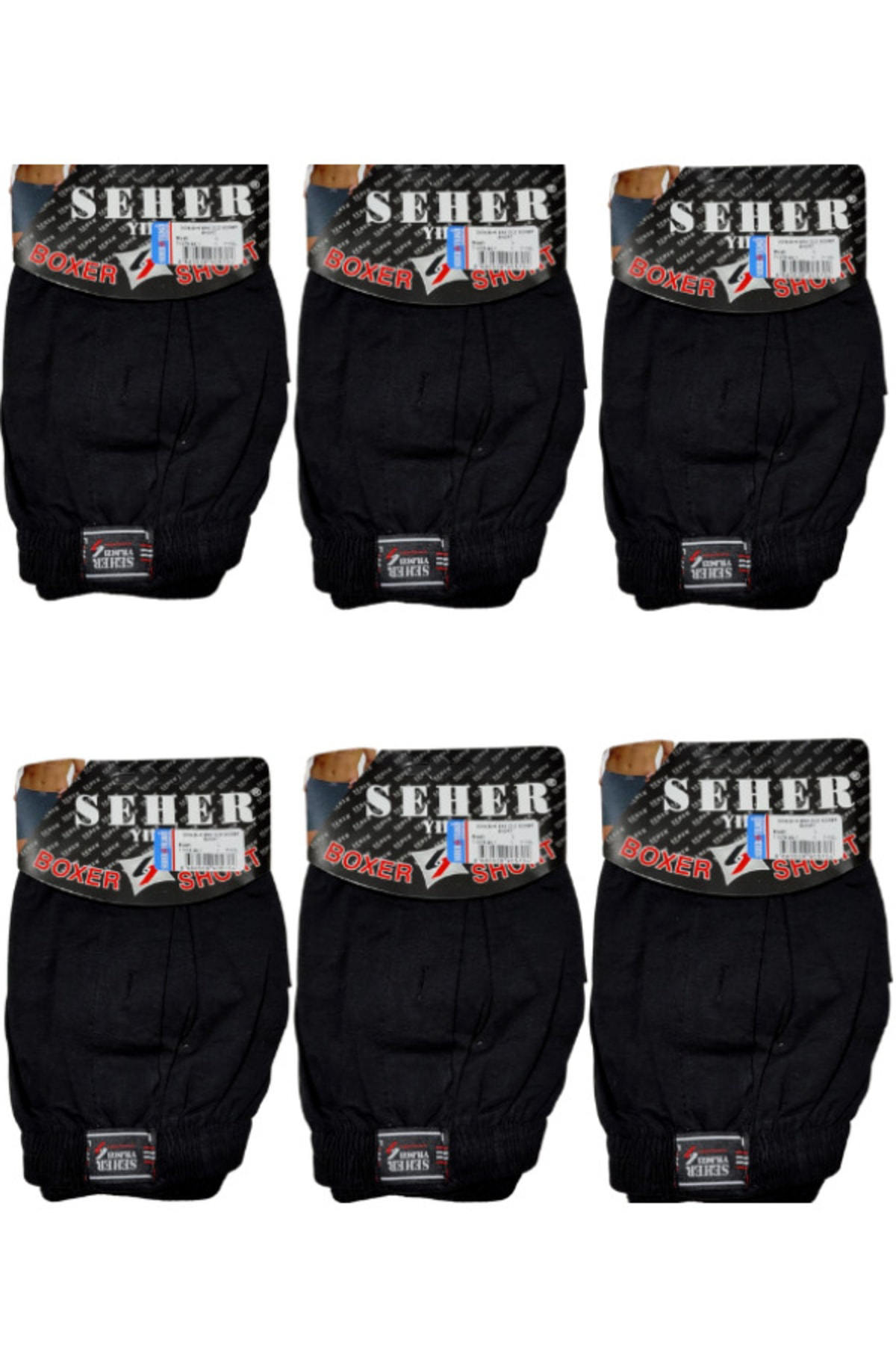 6'li Erkek Penye Boxer