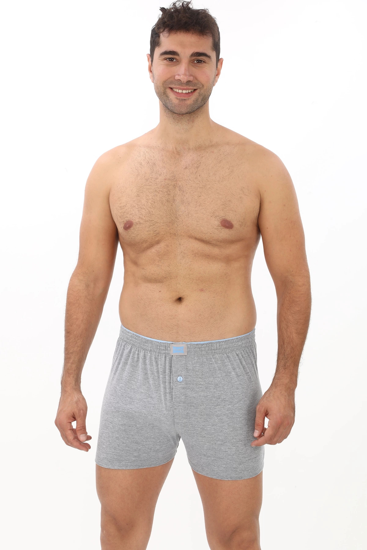 6'lı Erkek Penye Havlu Bel Boxer Karışık Renk