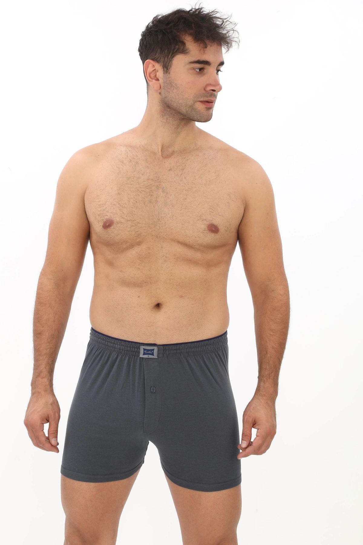 6'lı Erkek Penye Havlu Bel Boxer Karışık Renk