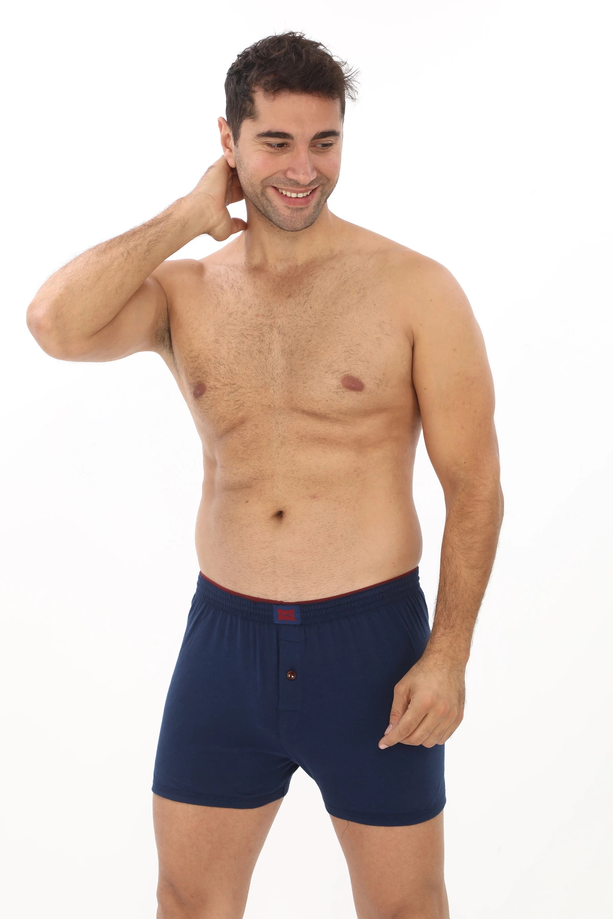 6'lı Erkek Penye Havlu Bel Boxer Karışık Renk