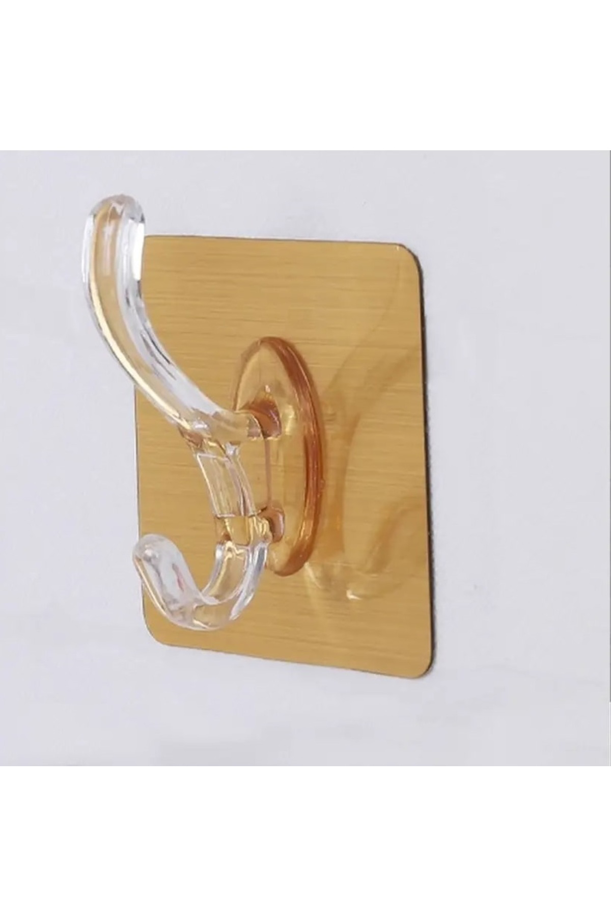 Pi İthalat 6Lı Gold Kanca Askı Güçlü Yapışkanlı Mutfak Banyo Askısı