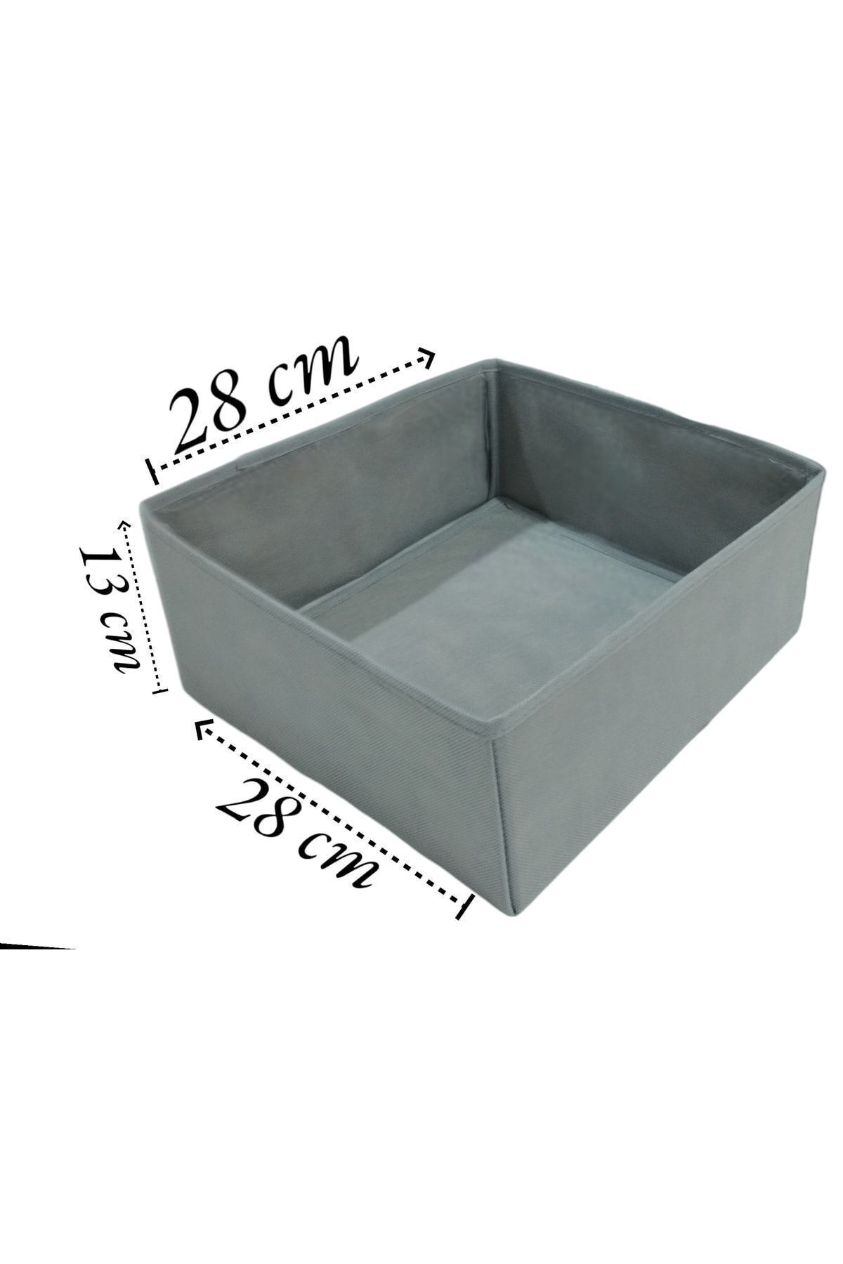 6'lı Gri Çekmece Içi Düzenleyici Organizer Set - Çok Amaçlı Dolap