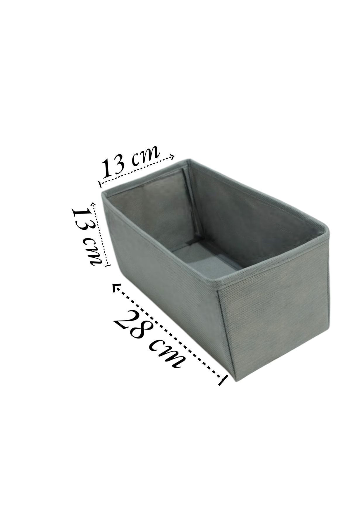 6'lı Gri Çekmece Içi Düzenleyici Organizer Set - Çok Amaçlı Dolap
