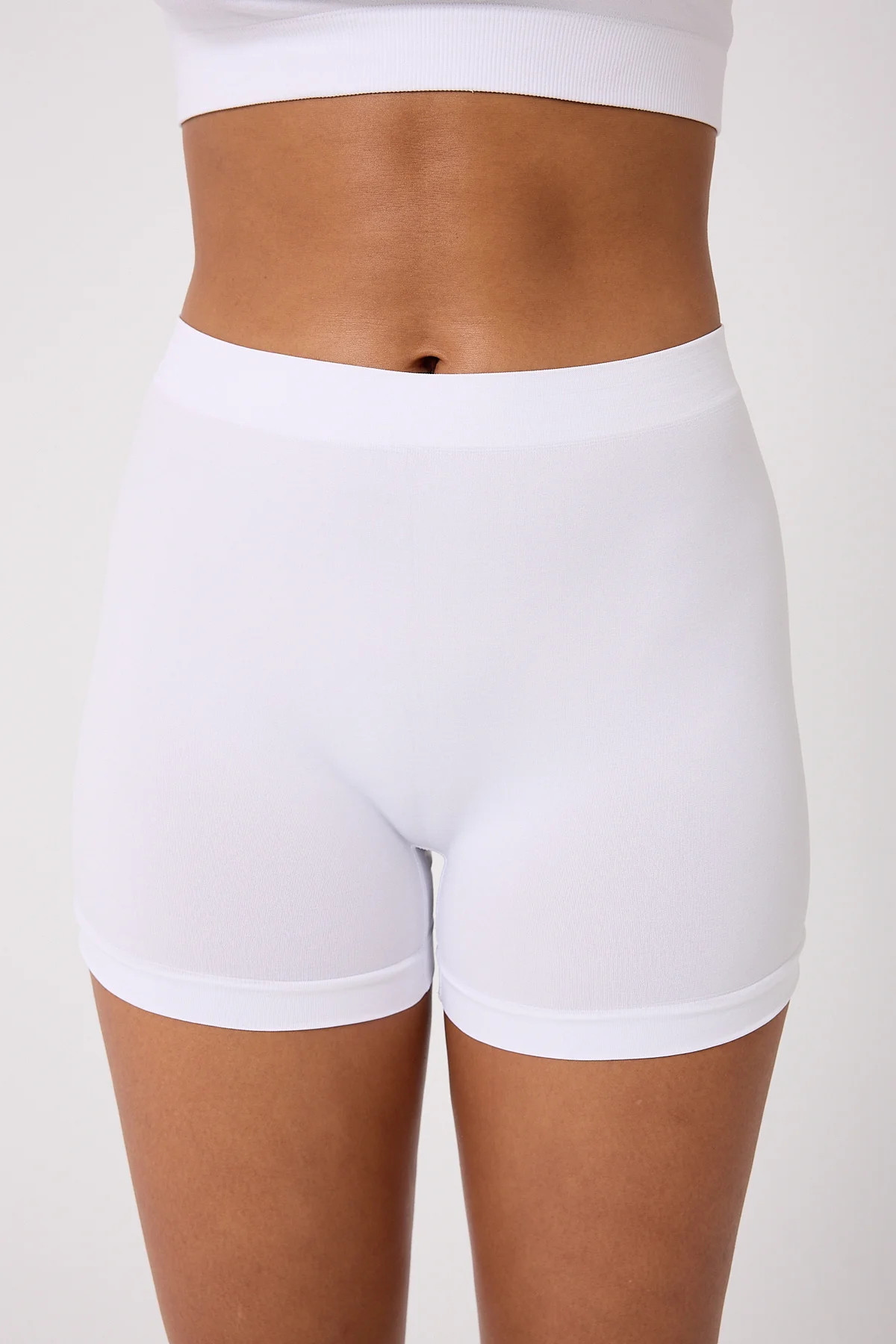 6'lı Kadın Dikişsiz Esnek Basic Boxer