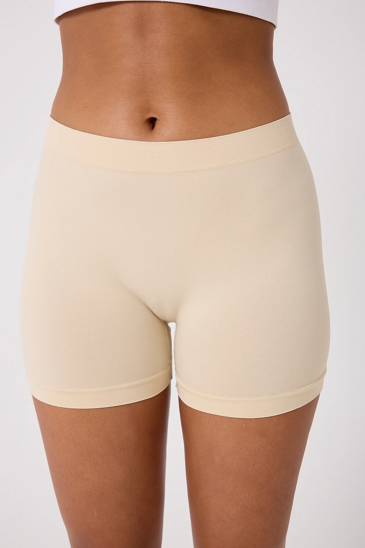 6'lı Kadın Dikişsiz Esnek Basic Boxer