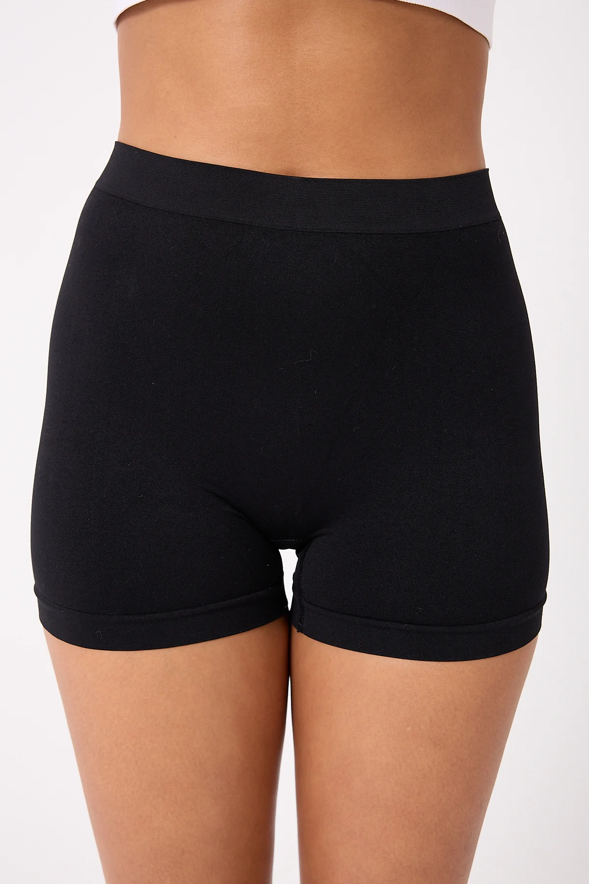 6'lı Kadın Dikişsiz Esnek Basic Boxer