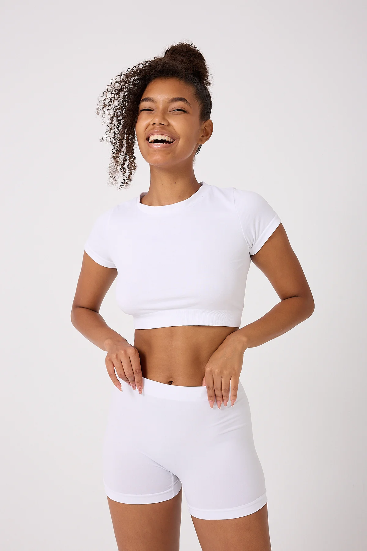 6'lı Kadın Dikişsiz Esnek Basic Boxer