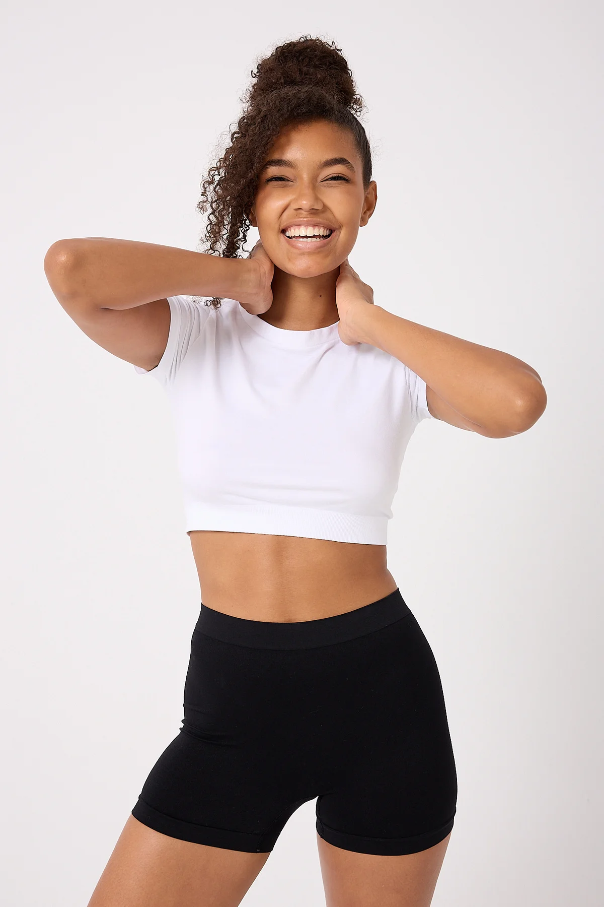 6'lı Kadın Dikişsiz Esnek Basic Boxer