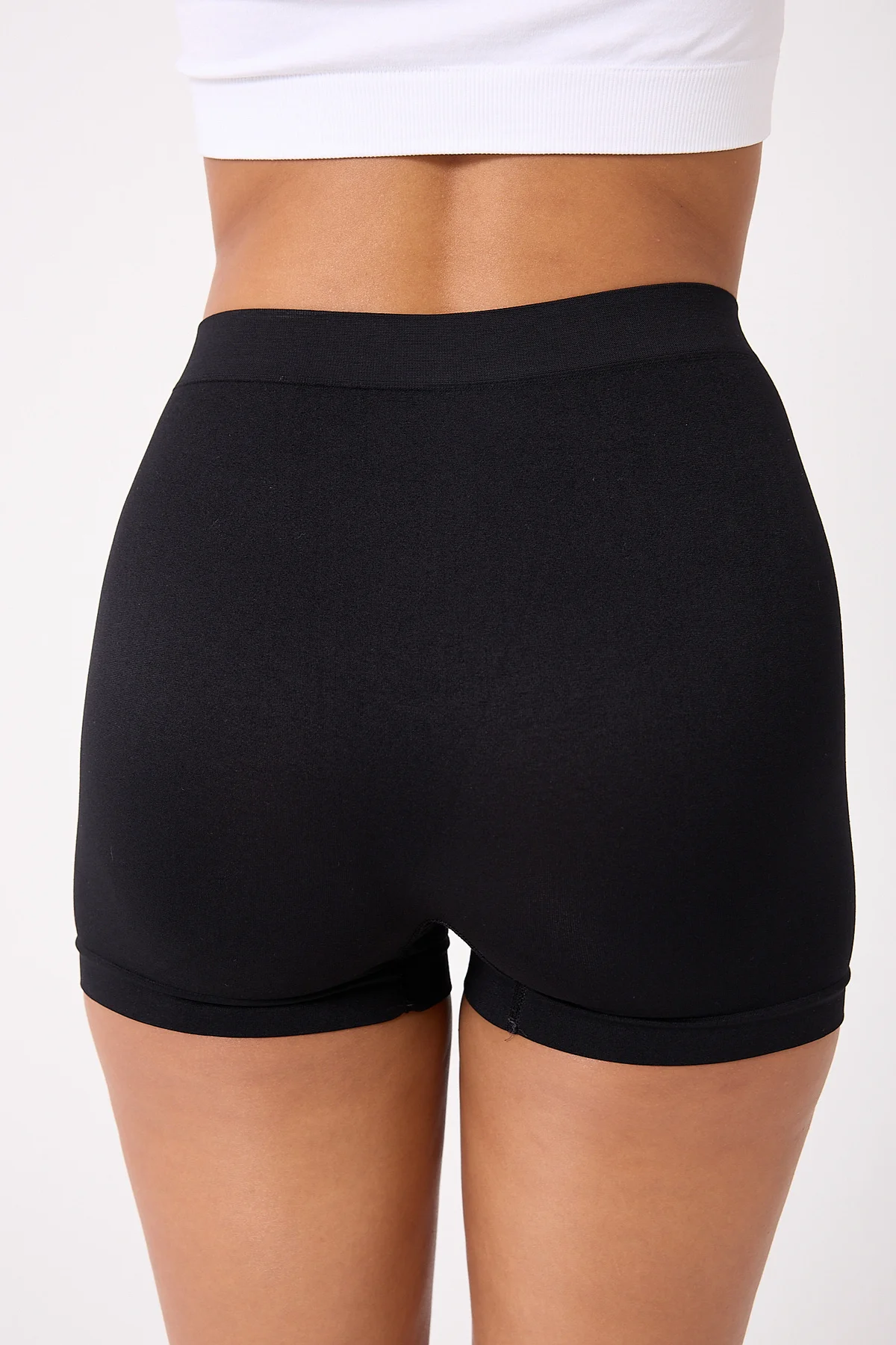 6'lı Kadın Dikişsiz Esnek Basic Boxer