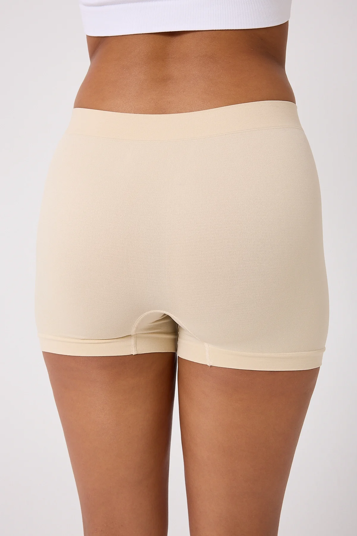 6'lı Kadın Dikişsiz Esnek Basic Boxer