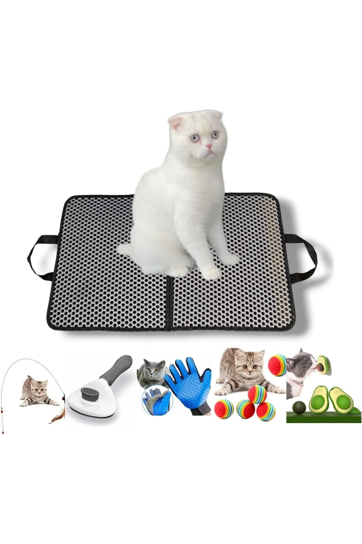 6'lı Kedi Çantası,Avokado Kedi Nanesi, Otomatik Temizlenen Kedi T