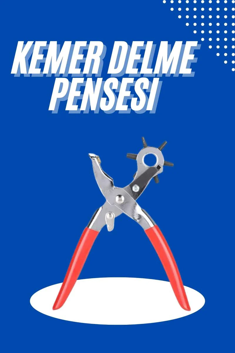 6'lı Kemer Delme Pensesi - Çok Amaçlı Deri Delik Açıcı ve Tamir Aleti