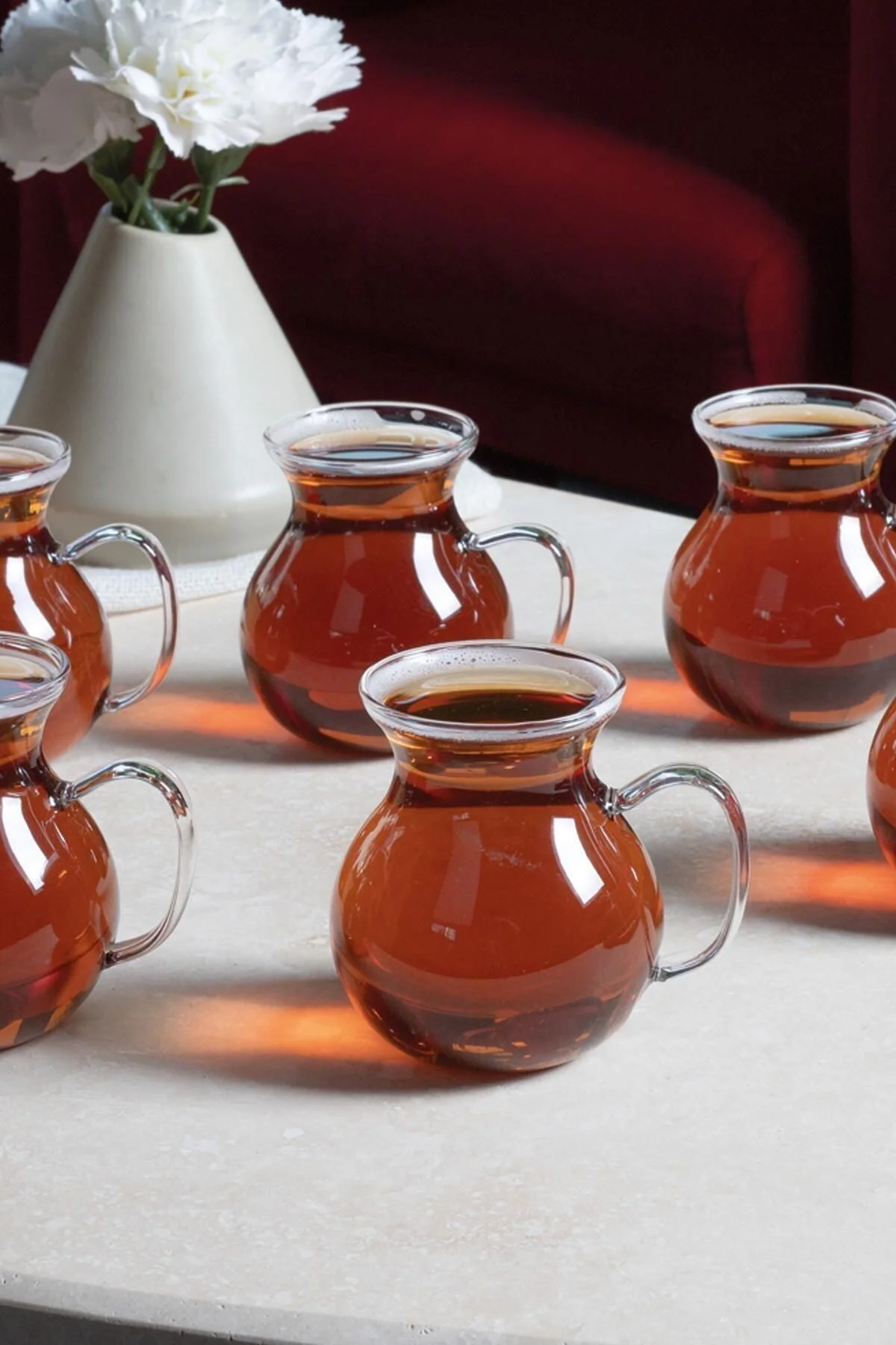 6'lı Keyfi Ala Borosilikat Cam Kulplu Çay Bardağı 220ml Bardak 6'lı Keyfi Ala Borosilikat Cam Kulplu Çay Bardağı 220ml Bardak - Görsel 2