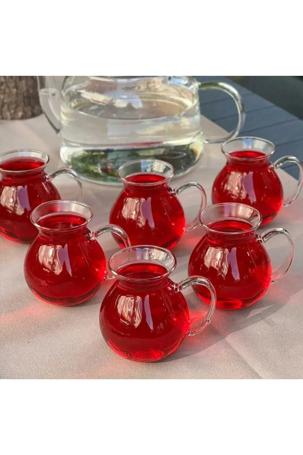 6'lı Keyfi Ala Borosilikat Cam Çay Bardağı 220ml (KEYFİ ALA ÇAY BARDAĞI)