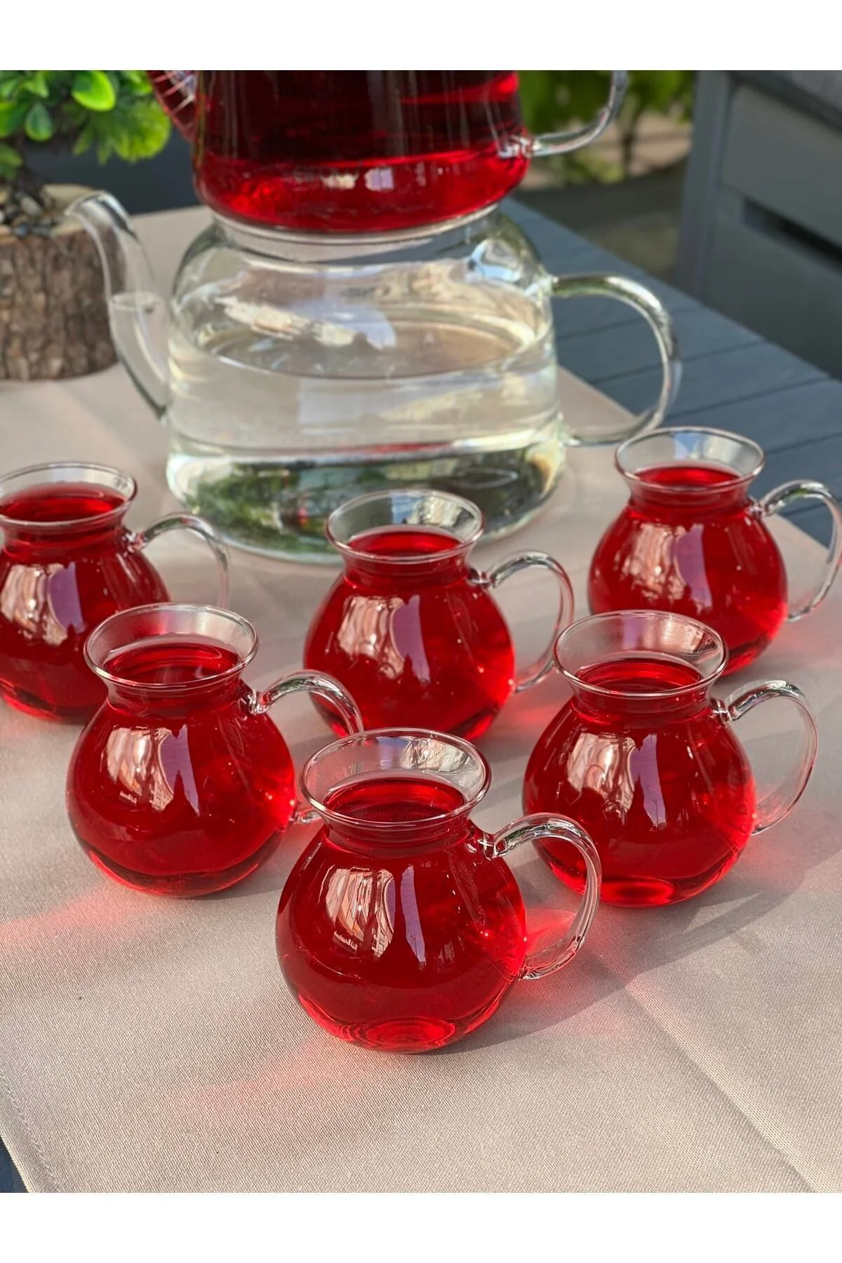 6lı Keyfi Ala Borosilikat Cam Çay Bardağı 220ml (KEYFİ ALA ÇAY BARDAĞI)