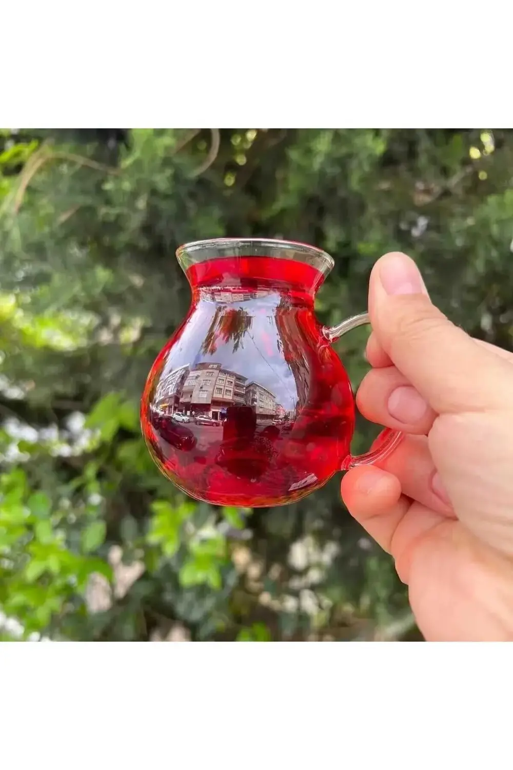 6'lı Keyfi Ala Borosilikat Cam Çay Bardağı 220ml (KEYFİ ALA ÇAY B