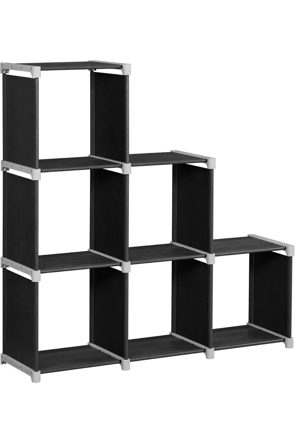 6'lı Küp Kitaplık, DIY, Oturma Odası için Organizatör, Siyah LSN6