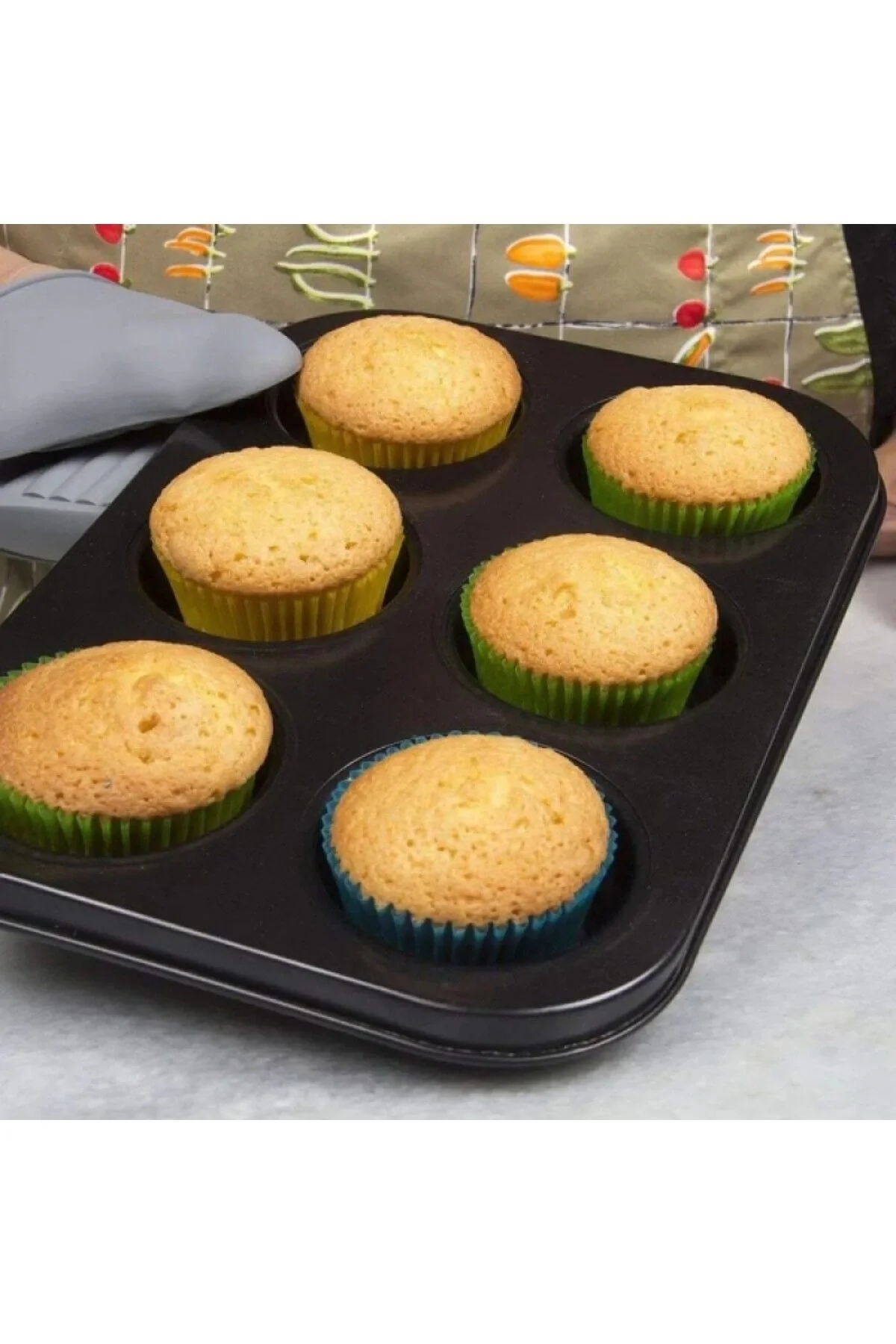 6’lı Muffin Kek Kalıbı – Dayanıklı, Çok Amaçlı Fırın Kalıbı Fiyatı, Yorumları ve Özellikleri
