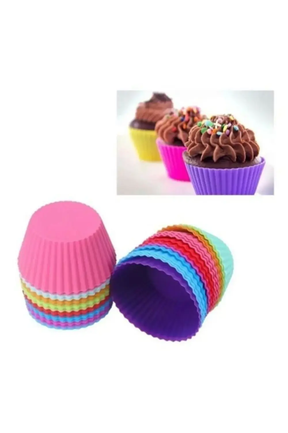 6'li Muffin Kek Kalıbı - Mini Kek Kalıbı-cupcake Kalıbı