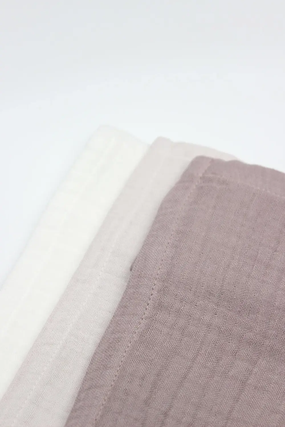 6'lı Müslin Mendil 20x20 cm 90106 Taş Ekru Antrasit