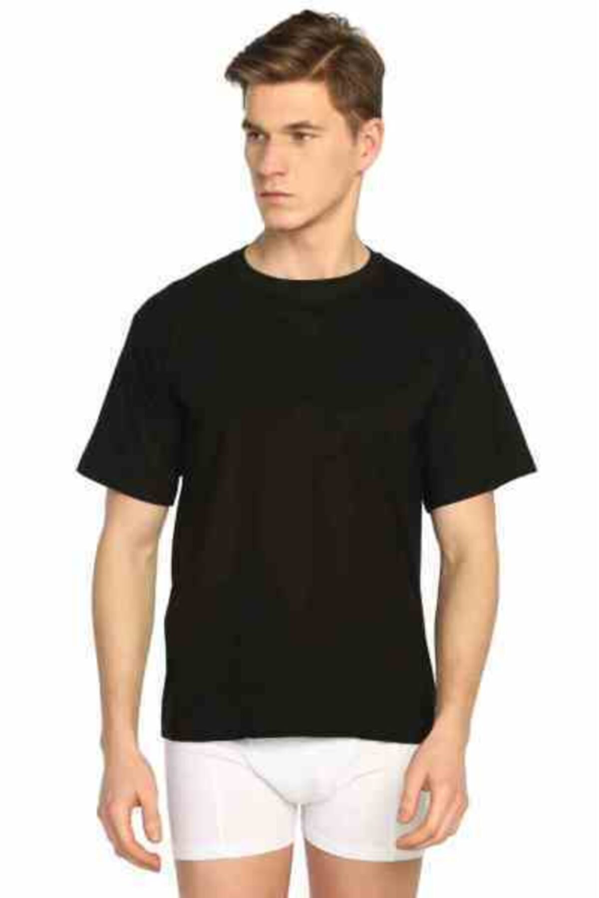 Seher 6'Lı Paket %100 Pamuk 0 Yaka Yarım Kol Erkek Fanila