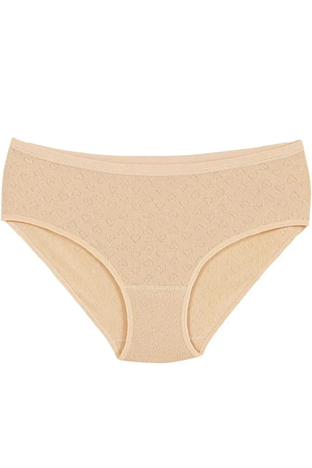 6'Lı Paket % 100 Pamuk Kalpli Yüksek Bel Bato Kadın Külot OZT6100