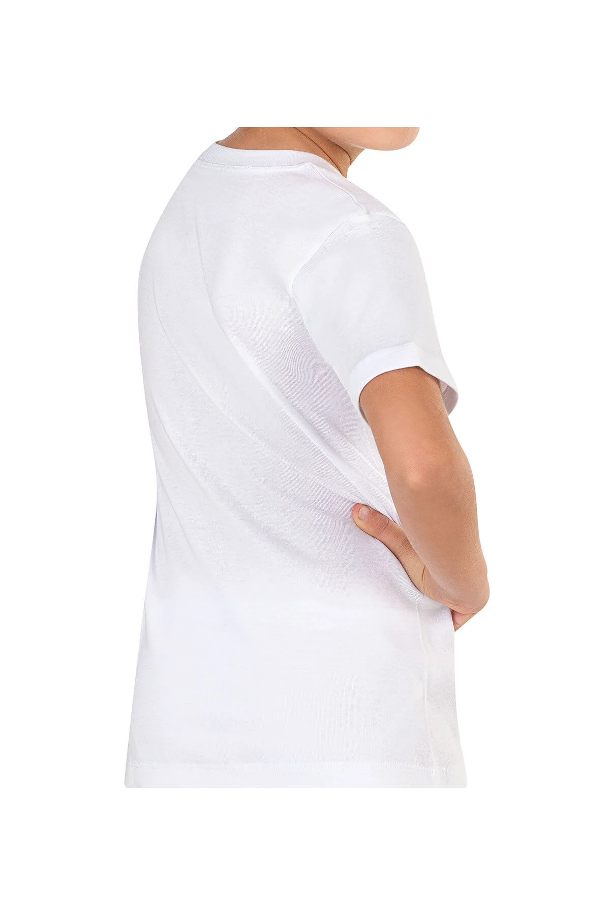 6'li Paket Erkek Çocuk %100 Pamuklu Ribana Esnek Rahat Yarım Kol Kapalı Yaka Fanila T-shirt