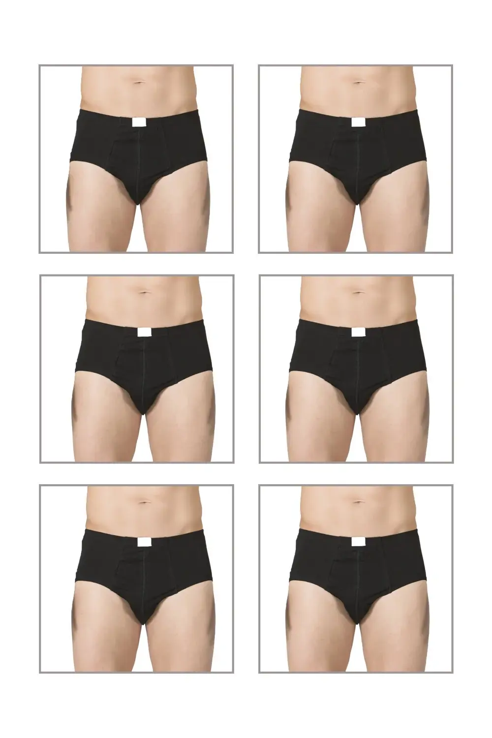 6'lı Paket Erkek Pamuklu Penye Süprem Esnek Rahat Slip Külot Büyü