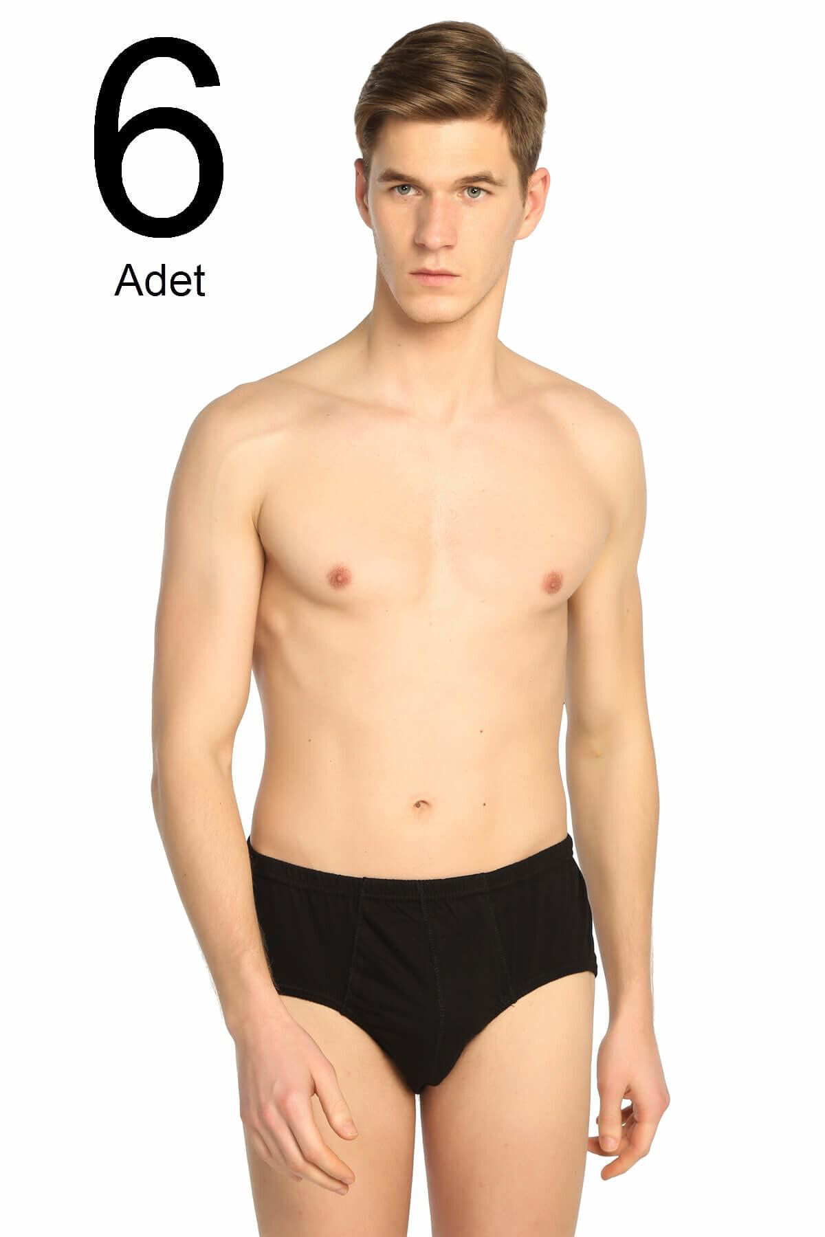 6'lı Paket Erkek Slip