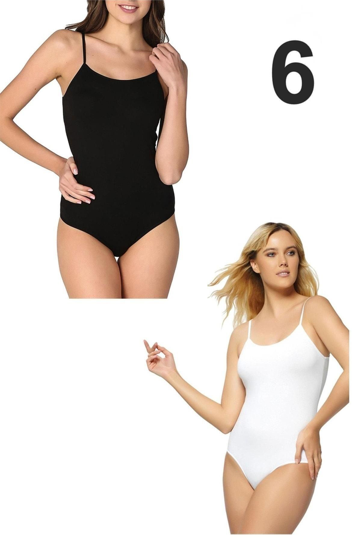 6'lı Paket Ip Askılı Çıtçıtlı Body