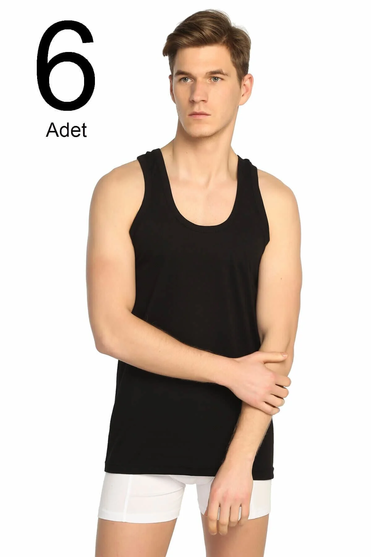 6'lı Paket Klasik Erkek Atlet