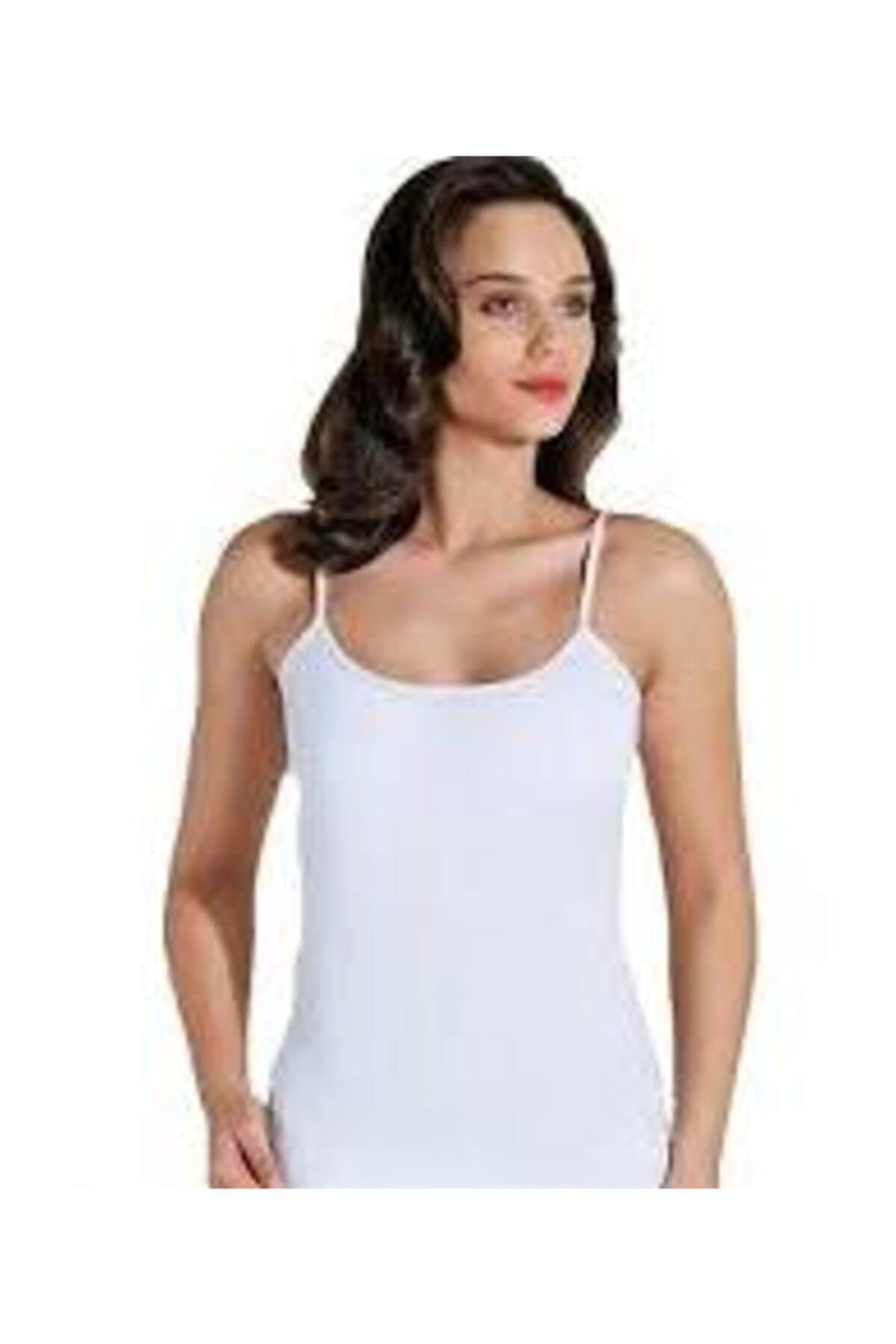 6'lı Paket Ribana Ip Askılı Kadın Atlet