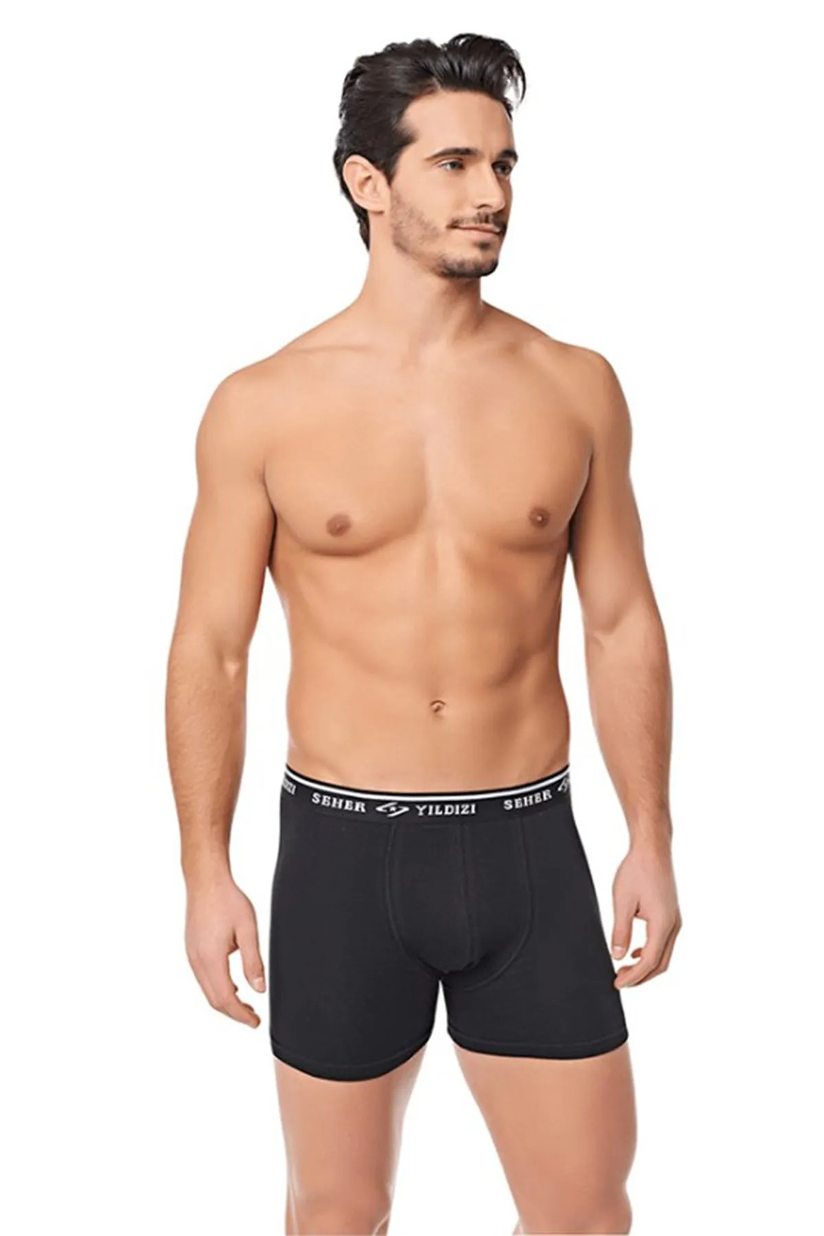 6'lı Paket Seher Likralı Erkek Boxer