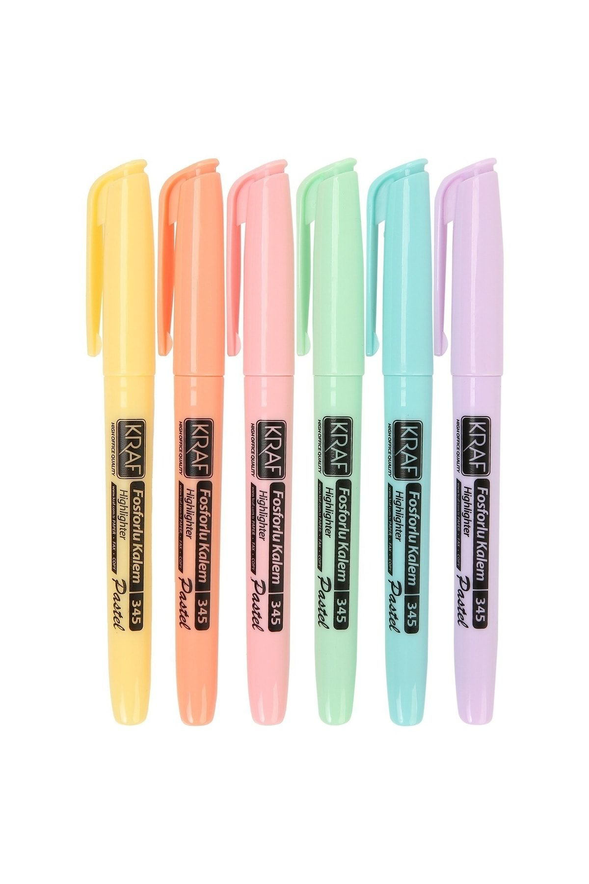 6'lı Pastel Fosforlu Kalem + Pensan 10 Renk Tükenmez Kalem Seti