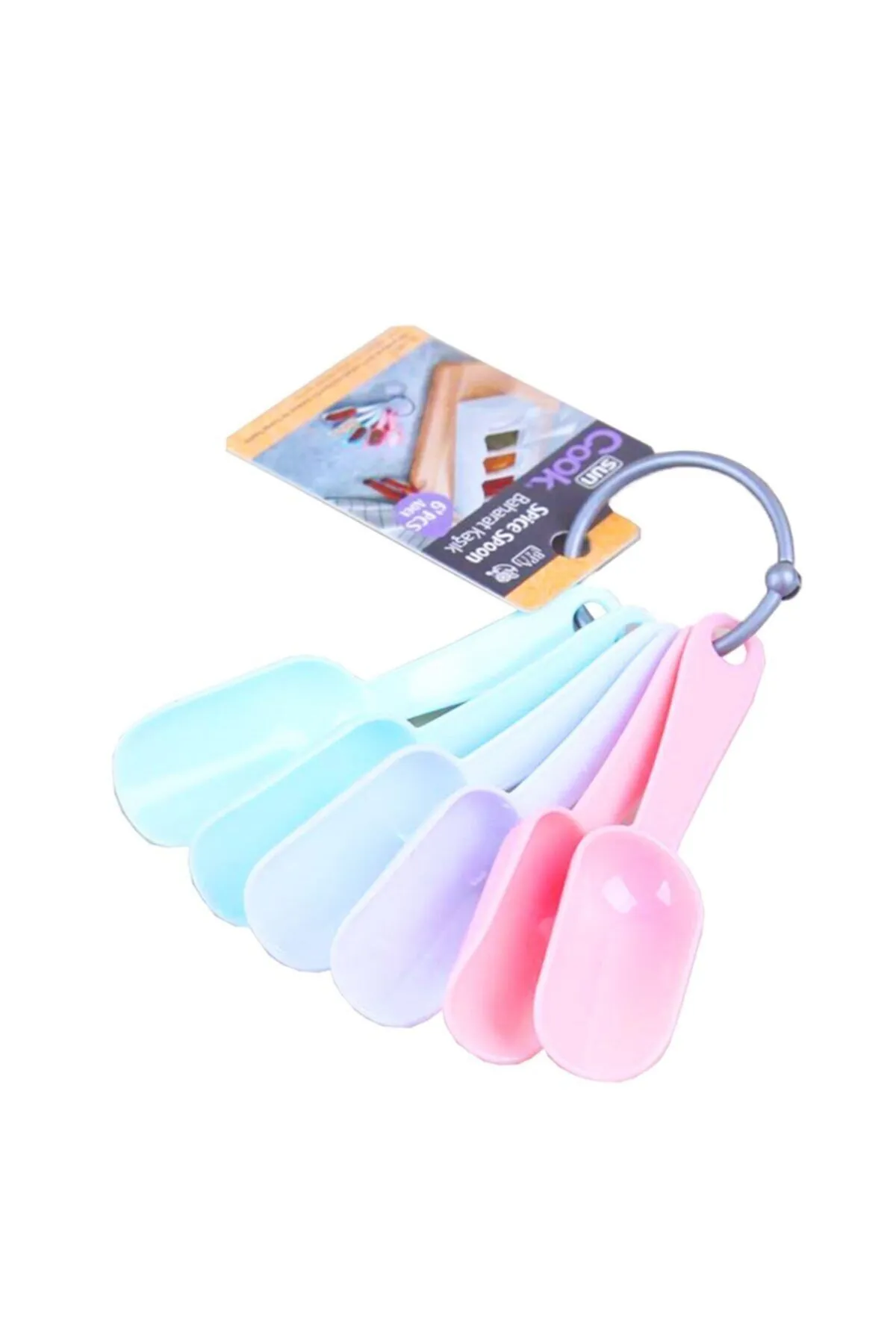 Just Cheap Store 6'Li Plastik Baharat Kaşiği 68365