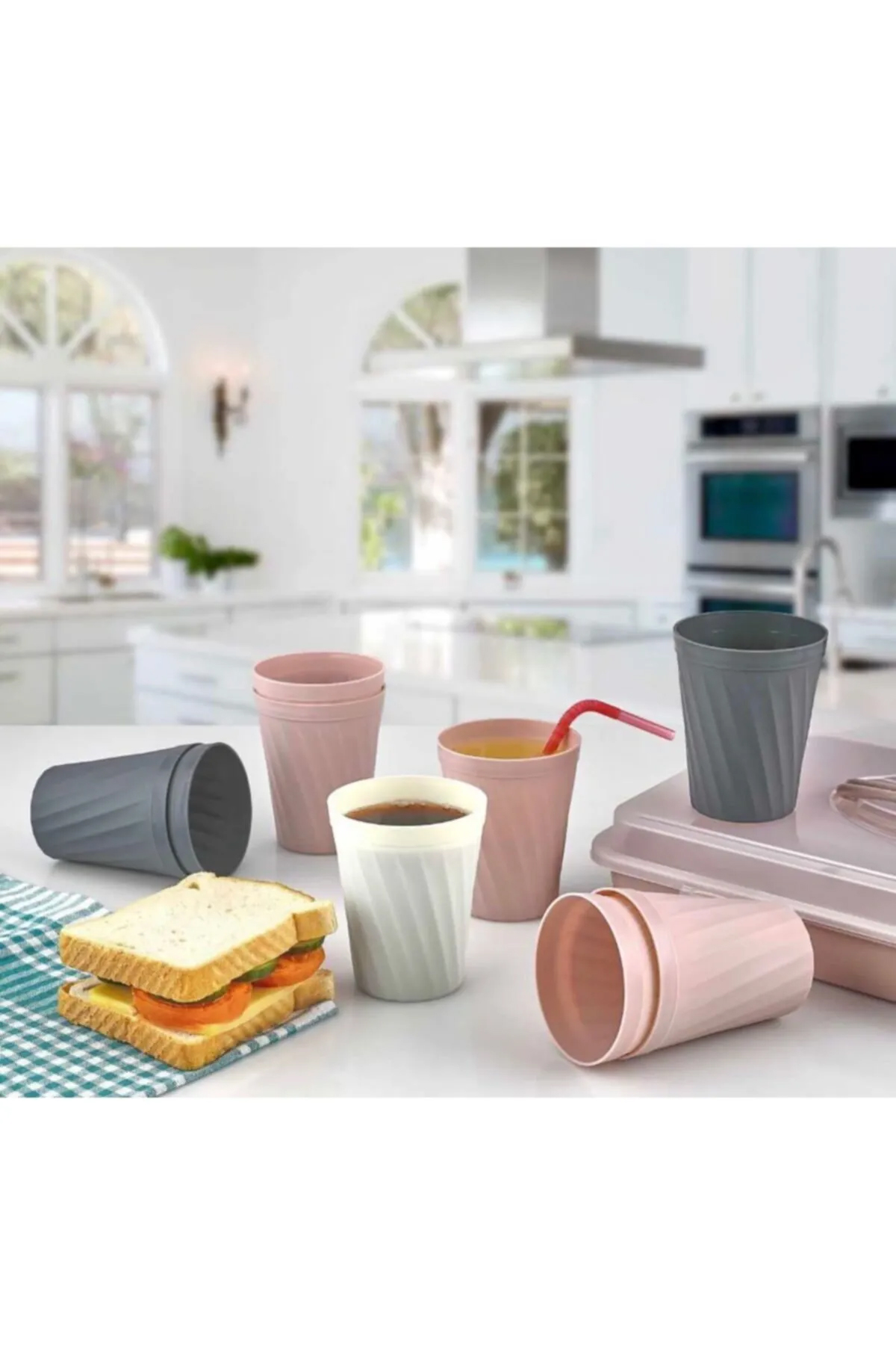 Just Cheap Store 6'Lı Plastik Bardak Seti - Piknik Bardağı Seti