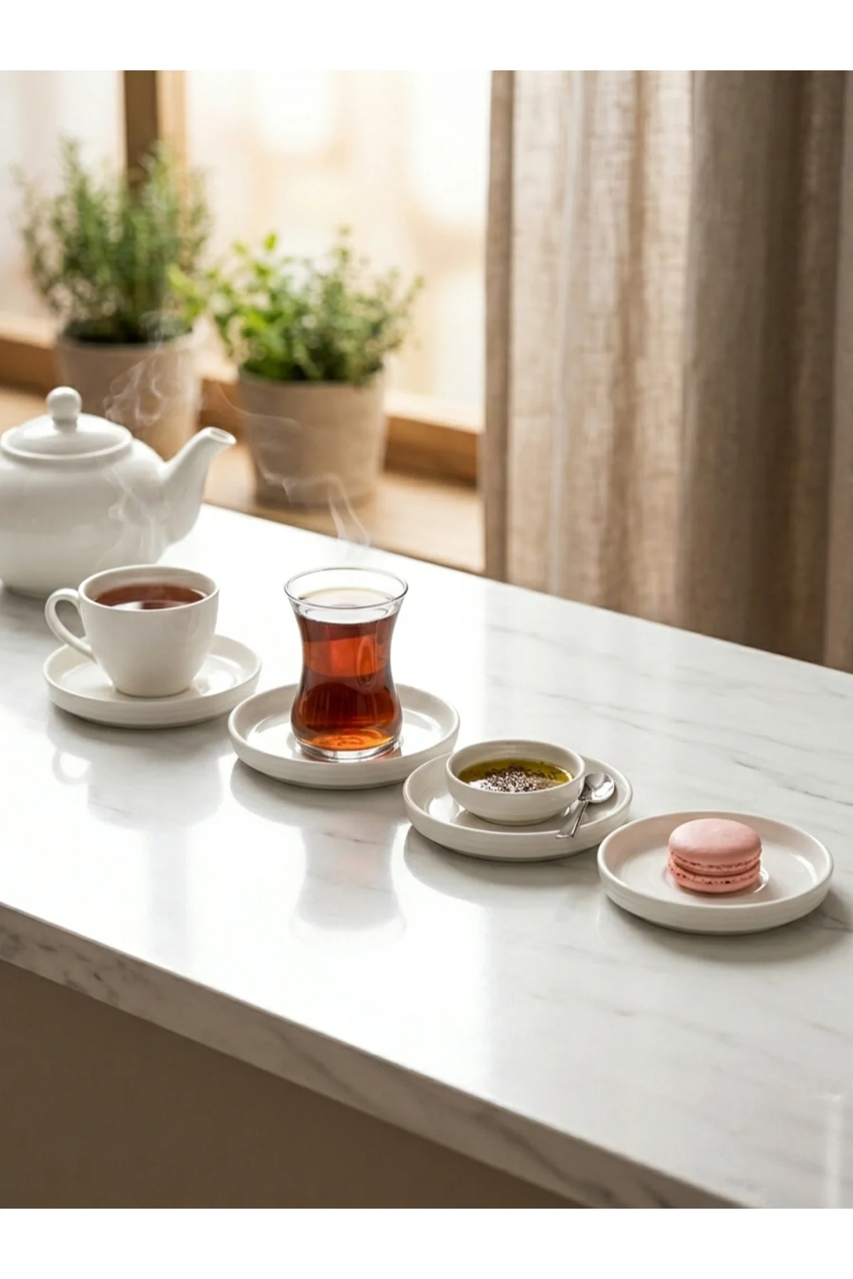 6'lı Porselen Çay Ve Kahve Fincan Tabağı 13 cm - 6 cm İç Oyuklu Modern Sunum Seti 6'lı Porselen Çay Ve Kahve Fincan Tabağı 13 cm - 6 cm İç Oyuklu Modern Sunum Seti