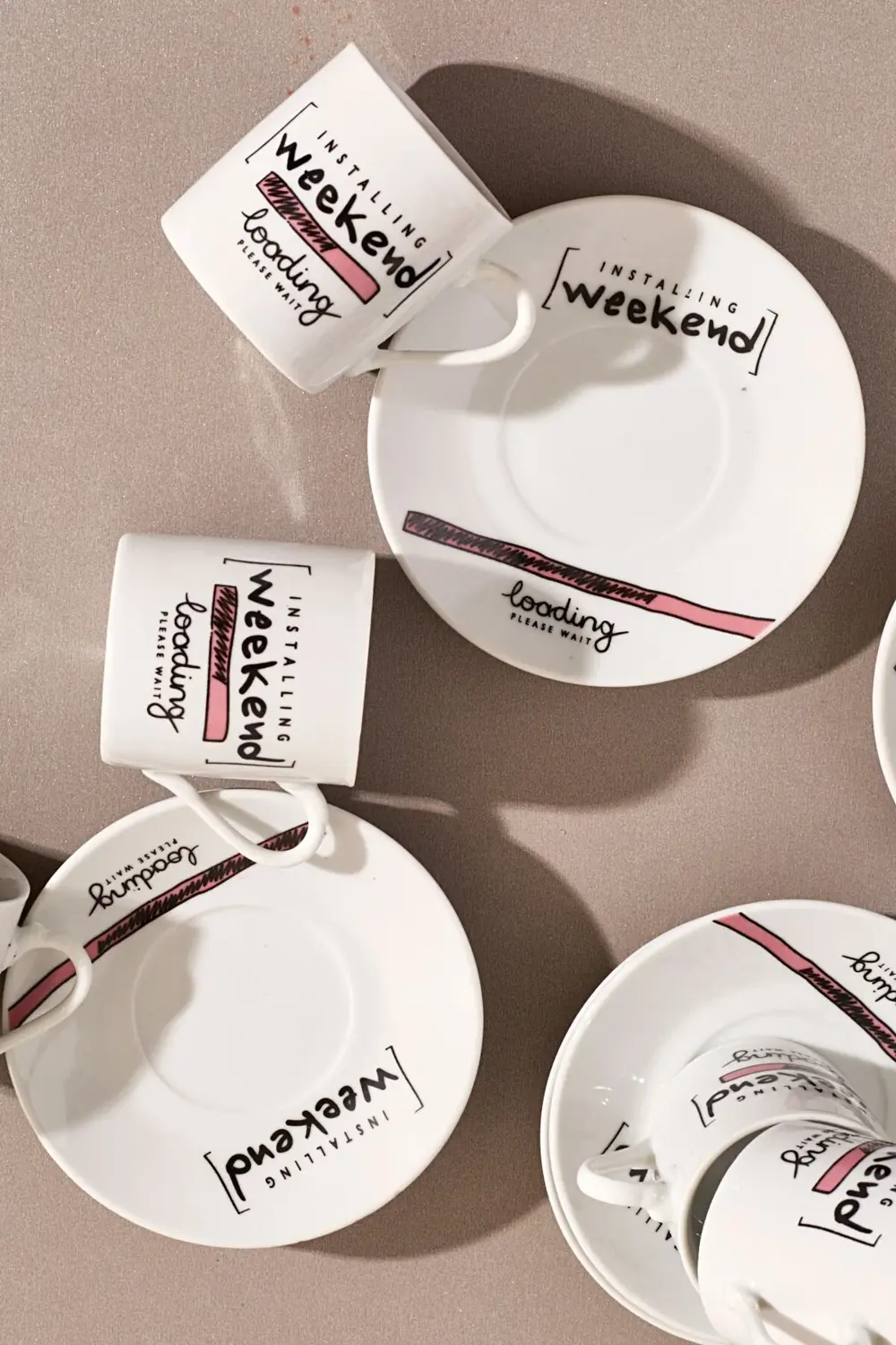 6'lı Porselen Kahve Fincanı Takımı-weekend