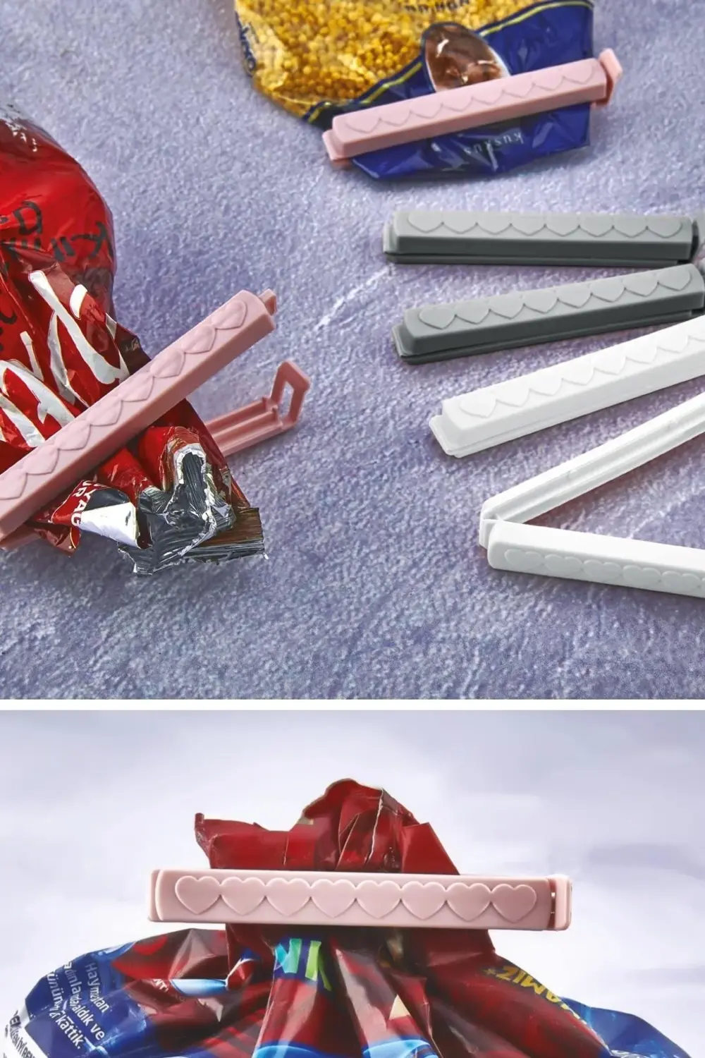 6'lı Poşet Kapatıcı Klips Ambalaj Ve Torba Kapatma Aparatı Pratik