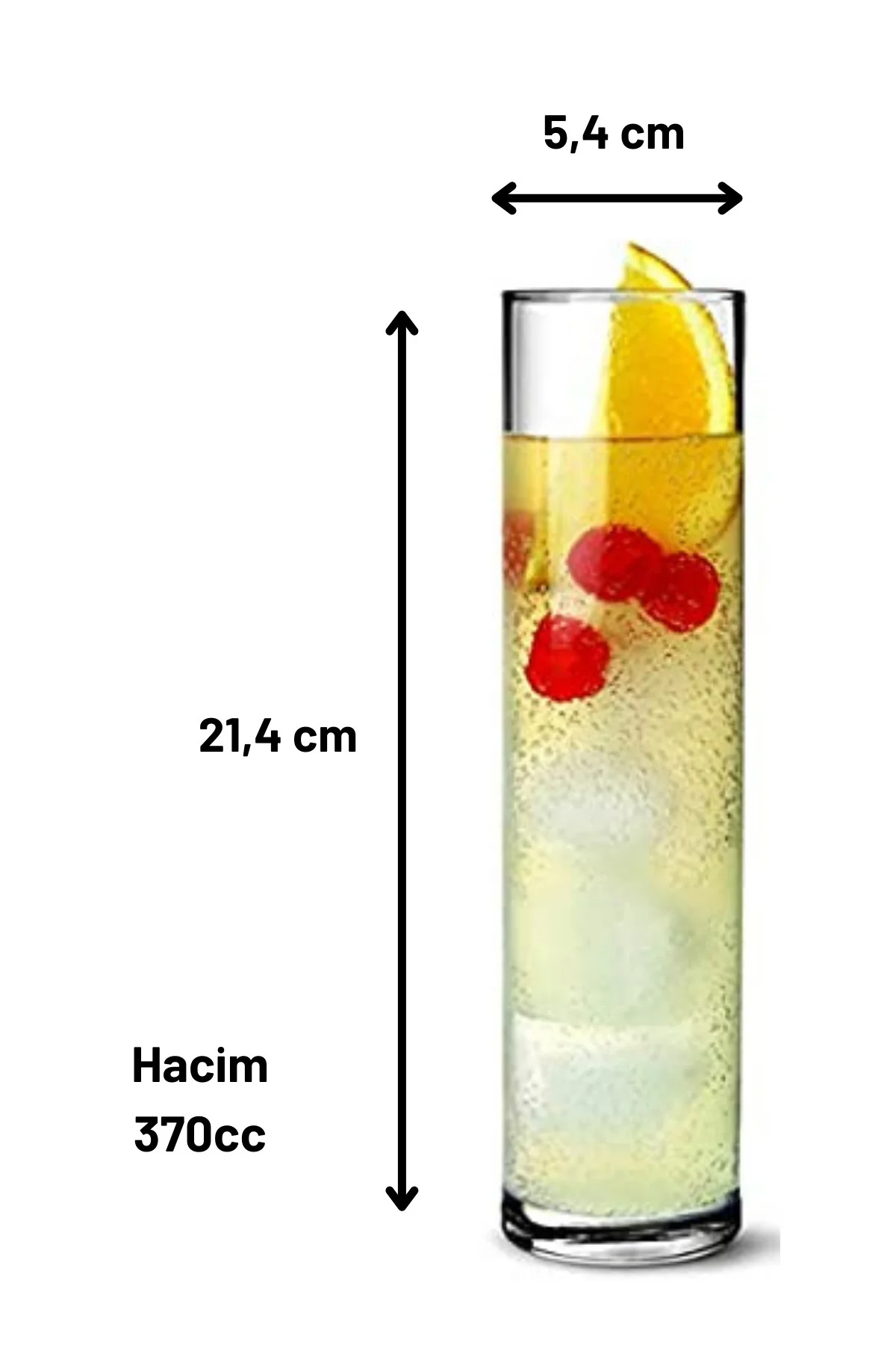 6'lı Pub Serisi Uzun Kokteyl - Collins Bardağı 370cc 6'lı Pub Serisi Uzun Kokteyl - Collins Bardağı 370cc