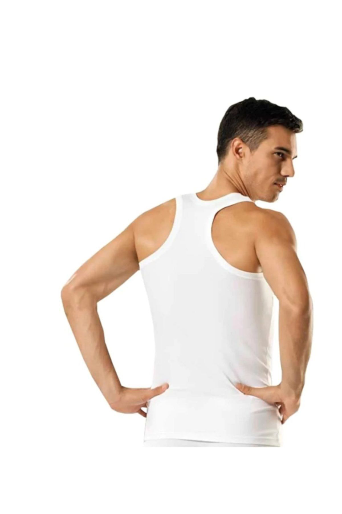 Tutku 6'Lı Ribana Sporcu Rambo Spor Erkek Atlet Beyaz