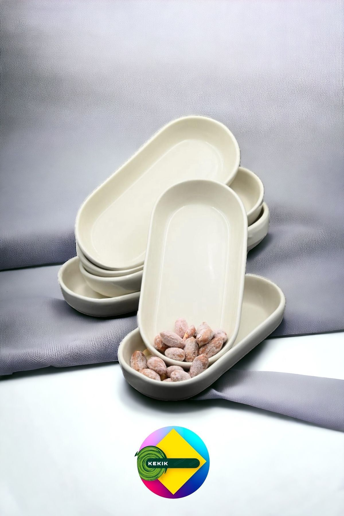 Kekikdükkan 6'Li Seramik Sunum Tabaği Seti (Salda)